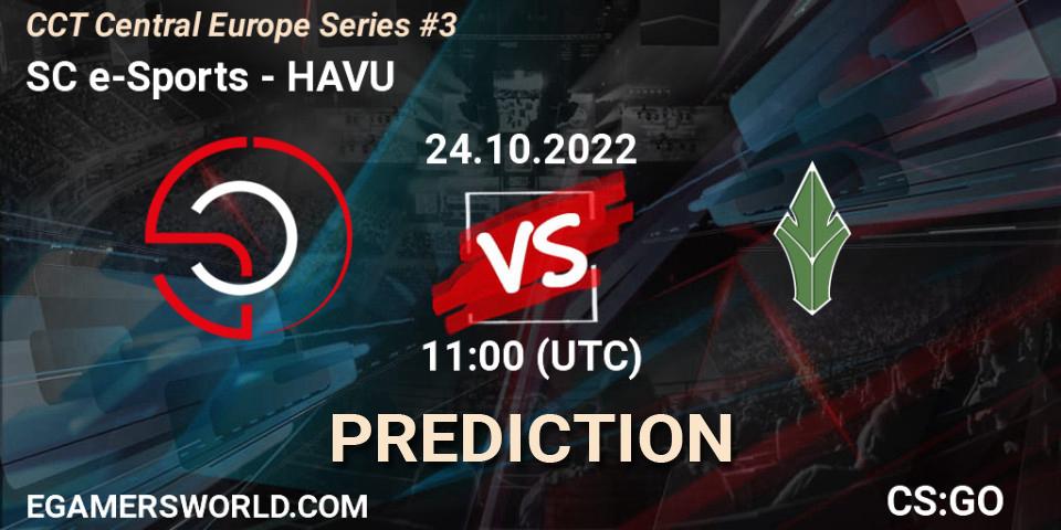 SC e-Sports - HAVU: Maç tahminleri. 24.10.2022 at 11:30, Counter-Strike (CS2), CCT Central Europe Series #3