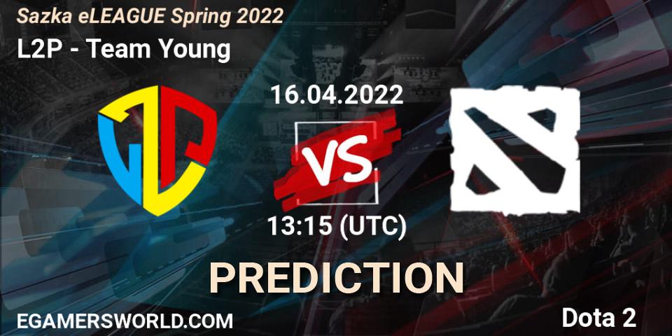 L2P - Team Young: Maç tahminleri. 16.04.2022 at 13:15, Dota 2, Sazka eLEAGUE Spring 2022