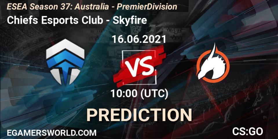 Chiefs Esports Club - Skyfire: Maç tahminleri. 16.06.21, CS2 (CS:GO), ESEA Season 37: Australia - Premier Division