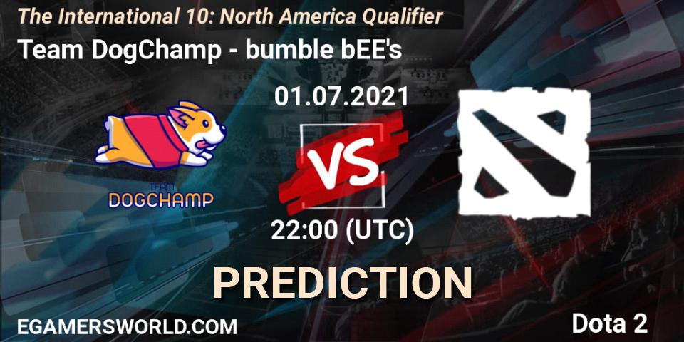 Team DogChamp - bumble bEE's: Maç tahminleri. 01.07.2021 at 21:44, Dota 2, The International 10: North America Qualifier