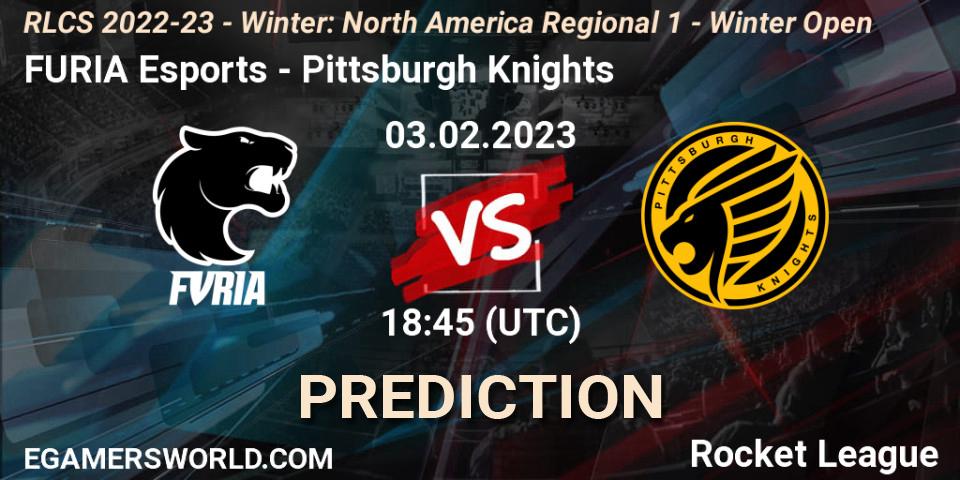 FURIA Esports - Pittsburgh Knights: Maç tahminleri. 03.02.2023 at 18:45, Rocket League, RLCS 2022-23 - Winter: North America Regional 1 - Winter Open