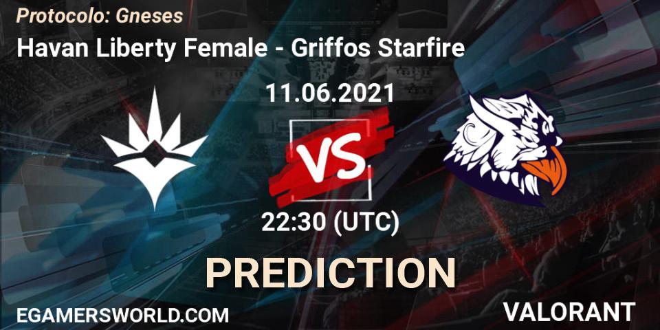 Havan Liberty Female - Griffos Starfire: Maç tahminleri. 11.06.2021 at 22:00, VALORANT, Protocolo: Gêneses