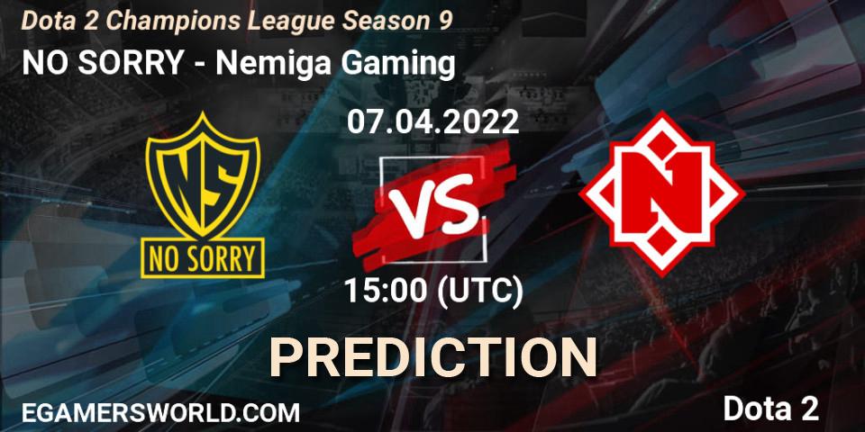 NO SORRY - Nemiga Gaming: Maç tahminleri. 07.04.2022 at 15:01, Dota 2, Dota 2 Champions League Season 9