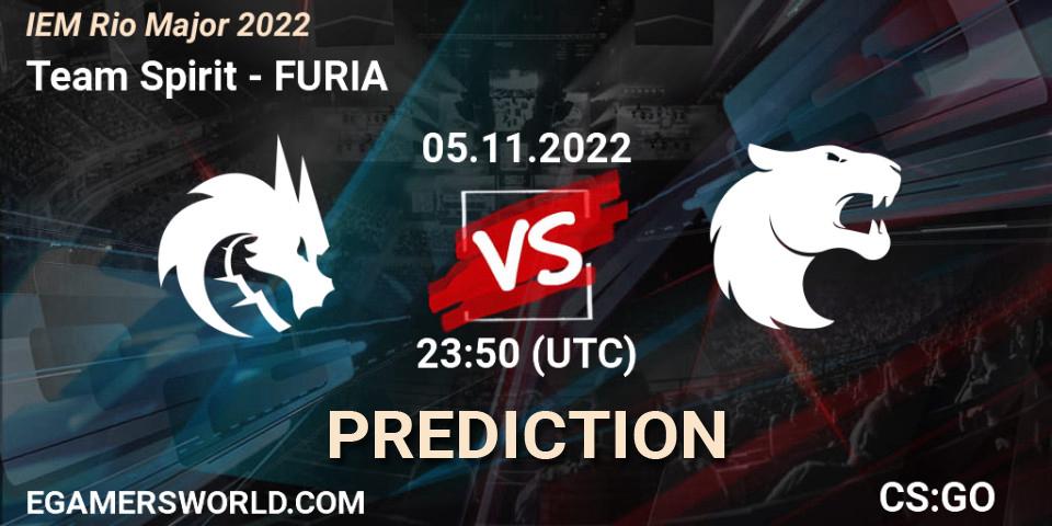 Team Spirit - FURIA: Maç tahminleri. 05.11.22, CS2 (CS:GO), IEM Rio Major 2022