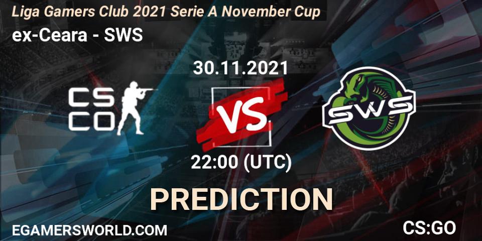 ex-Ceara - SWS: Maç tahminleri. 30.11.2021 at 17:00, Counter-Strike (CS2), Liga Gamers Club 2021 Serie A November Cup