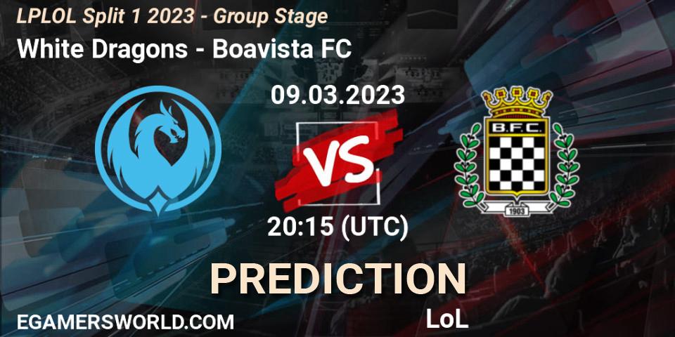 White Dragons - Boavista FC: Maç tahminleri. 10.02.2023 at 20:15, LoL, LPLOL Split 1 2023 - Group Stage