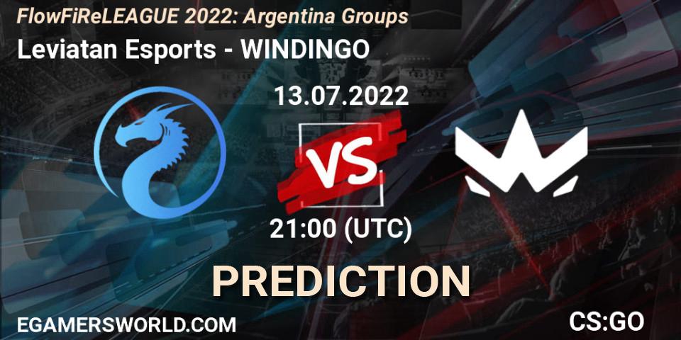 Leviatan Esports - WINDINGO: Maç tahminleri. 13.07.2022 at 21:00, Counter-Strike (CS2), FlowFiReLEAGUE 2022: Argentina Groups
