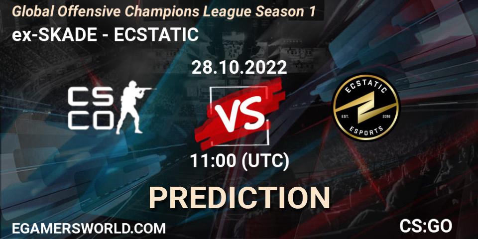 ex-SKADE - ECSTATIC: Maç tahminleri. 28.10.2022 at 11:00, Counter-Strike (CS2), Global Offensive Champions League Season 1