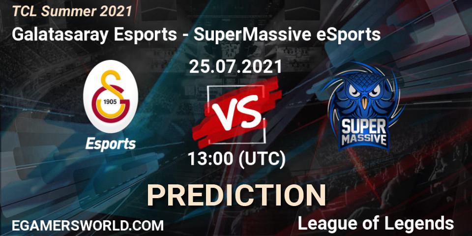 Galatasaray Esports - SuperMassive eSports: Maç tahminleri. 25.07.2021 at 13:00, LoL, TCL Summer 2021