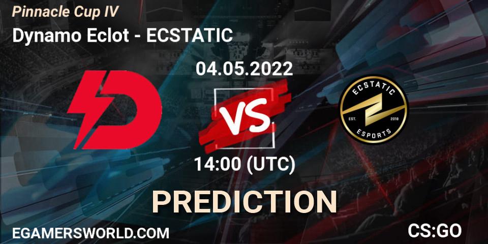 Dynamo Eclot - ECSTATIC: Maç tahminleri. 04.05.2022 at 14:00, Counter-Strike (CS2), Pinnacle Cup #4