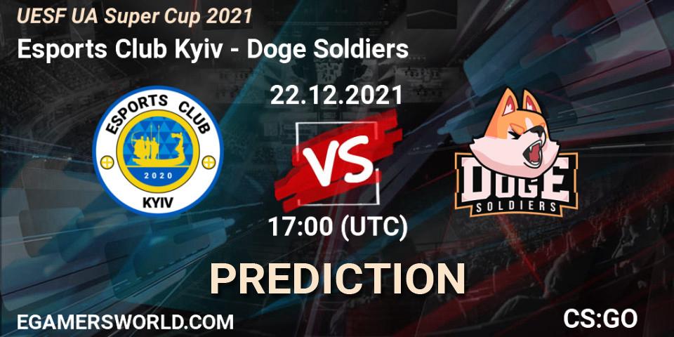 Esports Club Kyiv - Doge Soldiers: Maç tahminleri. 22.12.2021 at 17:00, Counter-Strike (CS2), UESF Ukrainian Super Cup 2021