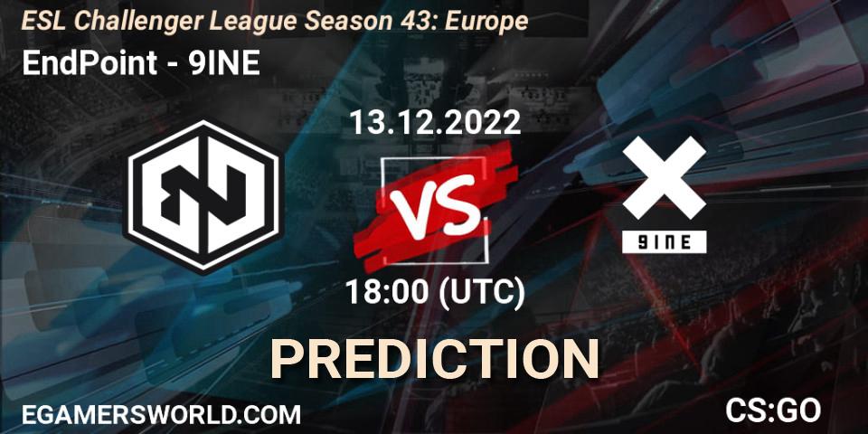 EndPoint - 9INE: Maç tahminleri. 13.12.22, CS2 (CS:GO), ESL Challenger League Season 43: Europe
