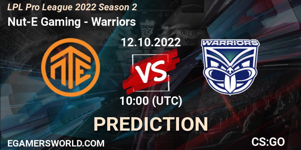 Nut-E Gaming - Warriors: Maç tahminleri. 12.10.2022 at 10:00, Counter-Strike (CS2), LPL Pro League 2022 Season 2