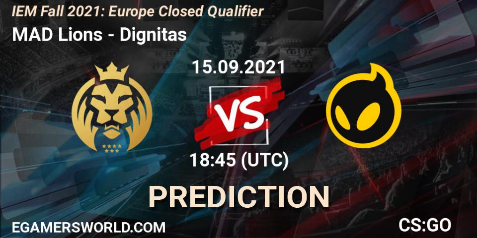 MAD Lions - Dignitas: Maç tahminleri. 15.09.2021 at 18:45, Counter-Strike (CS2), IEM Fall 2021: Europe Closed Qualifier