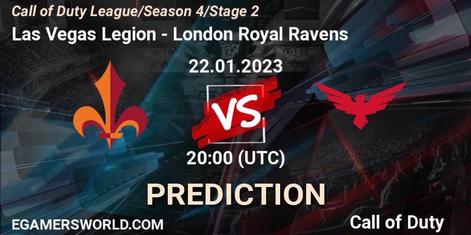 Las Vegas Legion - London Royal Ravens: Maç tahminleri. 22.01.2023 at 20:00, Call of Duty, Call of Duty League 2023: Stage 2 Major Qualifiers