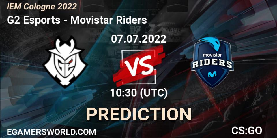 G2 Esports - Movistar Riders: Maç tahminleri. 07.07.2022 at 10:30, Counter-Strike (CS2), IEM Cologne 2022
