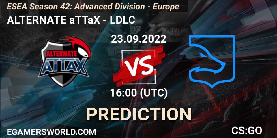 ALTERNATE aTTaX - LDLC: Maç tahminleri. 23.09.2022 at 16:00, Counter-Strike (CS2), ESEA Season 42: Advanced Division - Europe