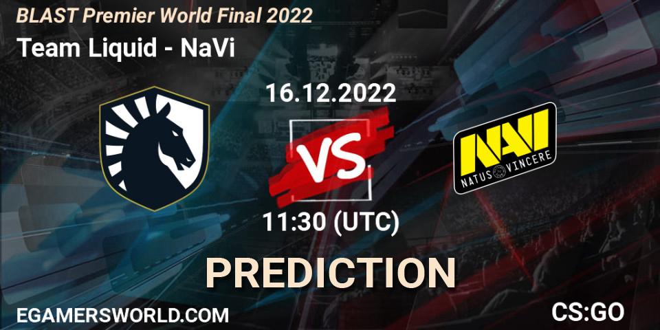 Team Liquid - NaVi: Maç tahminleri. 16.12.22, CS2 (CS:GO), BLAST Premier World Final 2022