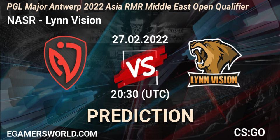NASR - Lynn Vision: Maç tahminleri. 27.02.2022 at 20:30, Counter-Strike (CS2), PGL Major Antwerp 2022 Asia RMR Middle East Open Qualifier