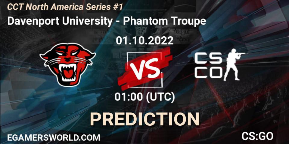 Davenport University - Phantom Troupe: Maç tahminleri. 01.10.2022 at 01:00, Counter-Strike (CS2), CCT North America Series #1