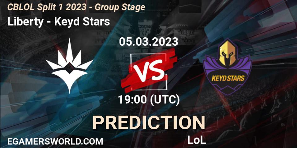 Liberty - Keyd Stars: Maç tahminleri. 05.03.2023 at 19:00, LoL, CBLOL Split 1 2023 - Group Stage