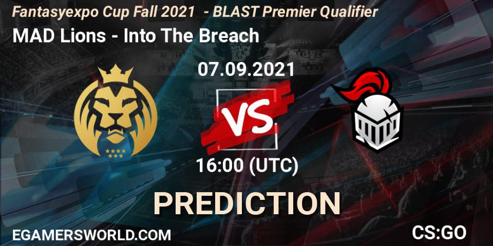 MAD Lions - Into The Breach: Maç tahminleri. 07.09.2021 at 16:30, Counter-Strike (CS2), Fantasyexpo Cup Fall 2021 - BLAST Premier Qualifier