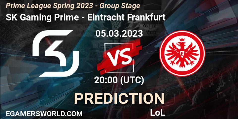SK Gaming Prime - Eintracht Frankfurt: Maç tahminleri. 05.03.2023 at 17:00, LoL, Prime League Spring 2023 - Group Stage