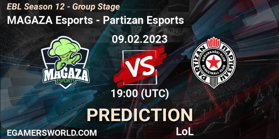 MAGAZA Esports - Partizan Esports: Maç tahminleri. 09.02.23, LoL, EBL Season 12 - Group Stage