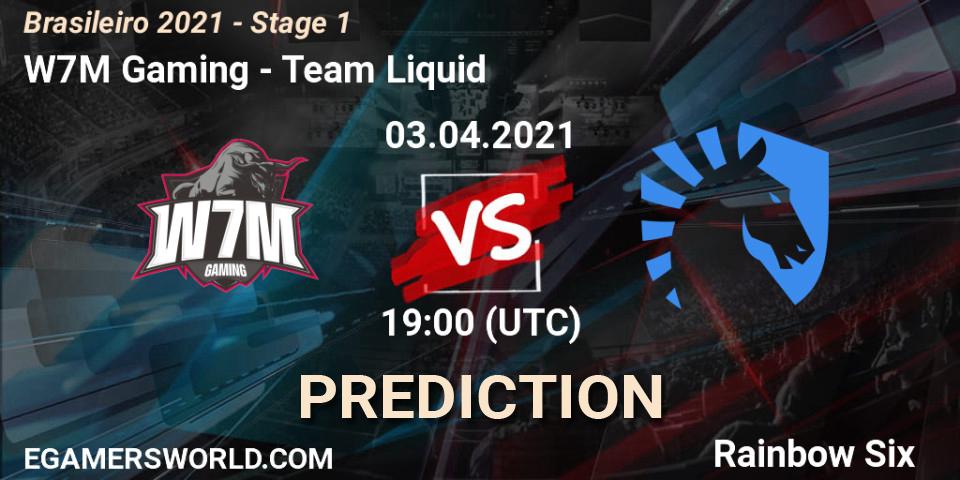 W7M Gaming - Team Liquid: Maç tahminleri. 03.04.2021 at 19:00, Rainbow Six, Brasileirão 2021 - Stage 1