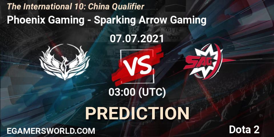 Phoenix Gaming - Sparking Arrow Gaming: Maç tahminleri. 07.07.2021 at 07:38, Dota 2, The International 10: China Qualifier