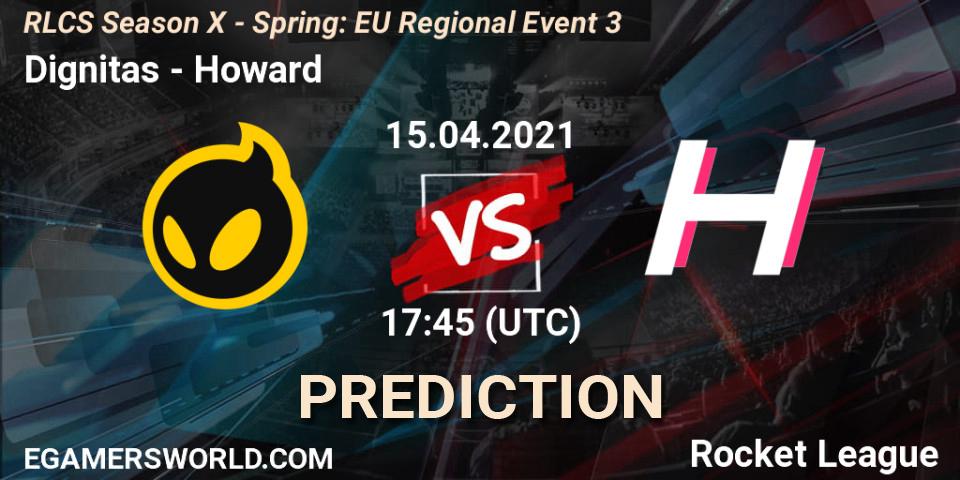 Dignitas - Howard: Maç tahminleri. 15.04.2021 at 17:45, Rocket League, RLCS Season X - Spring: EU Regional Event 3