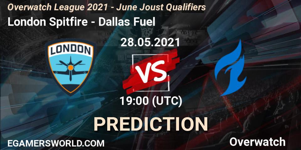 London Spitfire - Dallas Fuel: Maç tahminleri. 28.05.21, Overwatch, Overwatch League 2021 - June Joust Qualifiers