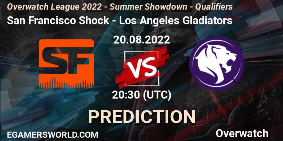 San Francisco Shock - Los Angeles Gladiators: Maç tahminleri. 20.08.2022 at 20:30, Overwatch, Overwatch League 2022 - Summer Showdown - Qualifiers