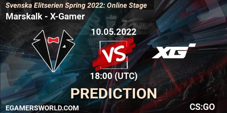 Marskalk - X-Gamer: Maç tahminleri. 10.05.2022 at 18:00, Counter-Strike (CS2), Svenska Elitserien Spring 2022: Online Stage