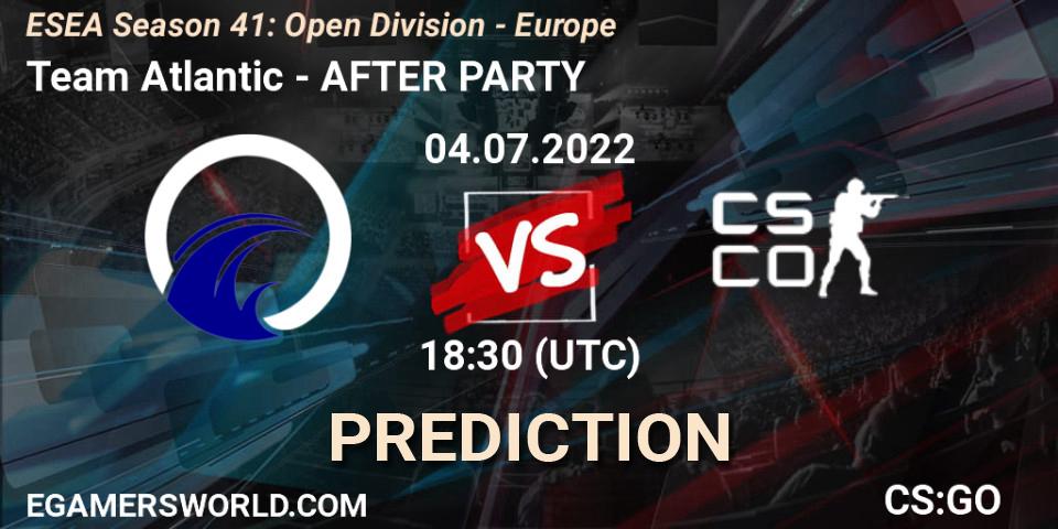 Team Atlantic - AFTER PARTY: Maç tahminleri. 04.07.2022 at 17:30, Counter-Strike (CS2), ESEA Season 41: Open Division - Europe