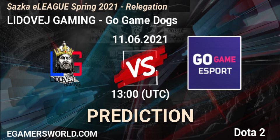 LIDOVEJ GAMING - Go Game Dogs: Maç tahminleri. 11.06.2021 at 13:16, Dota 2, Sazka eLEAGUE Spring 2021 - Relegation