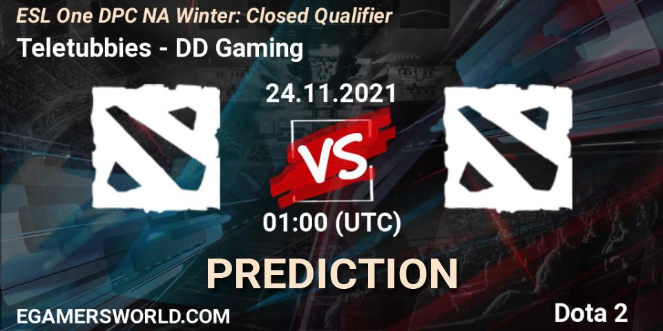 Teletubbies - DD Gaming: Maç tahminleri. 25.11.2021 at 01:00, Dota 2, DPC 2022 Season 1: North America - Closed Qualifier (ESL One Winter 2021)