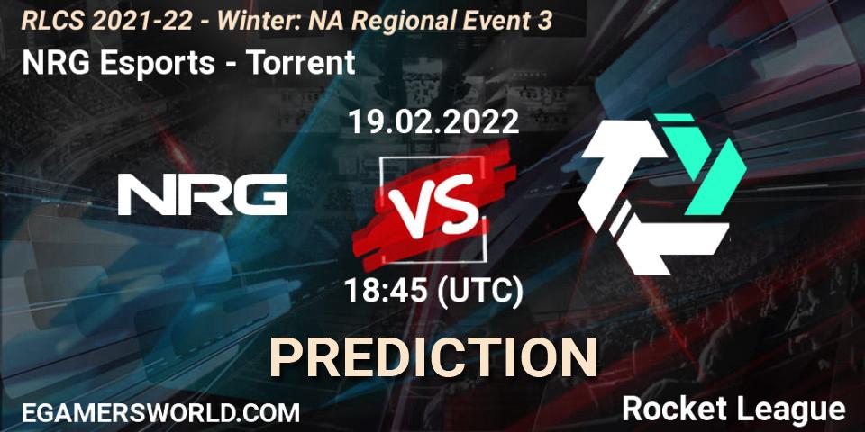 NRG Esports - Torrent: Maç tahminleri. 19.02.2022 at 18:45, Rocket League, RLCS 2021-22 - Winter: NA Regional Event 3
