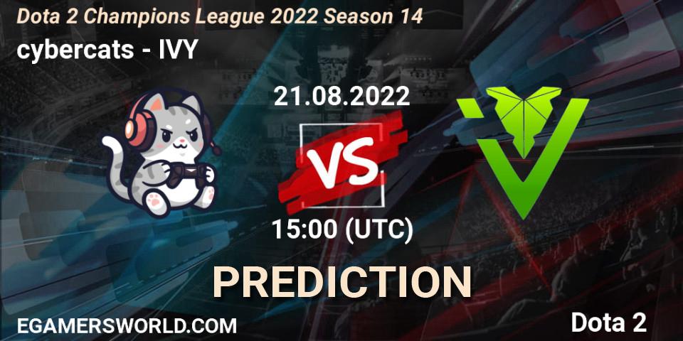cybercats - IVY: Maç tahminleri. 21.08.2022 at 15:33, Dota 2, Dota 2 Champions League 2022 Season 14