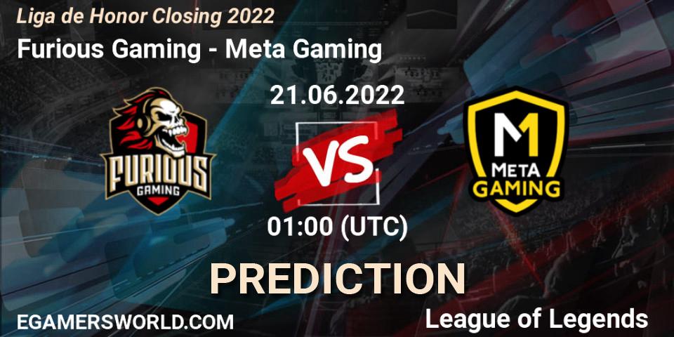 Furious Gaming - Meta Gaming: Maç tahminleri. 21.06.2022 at 01:00, LoL, Liga de Honor Closing 2022