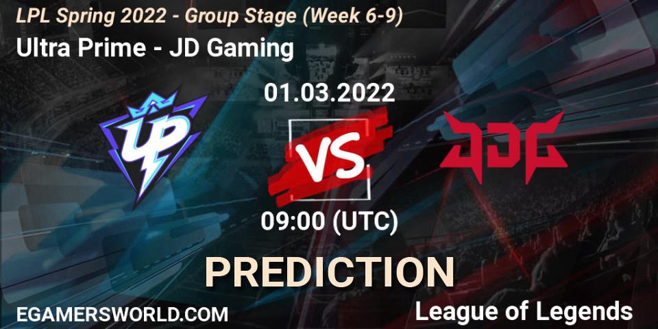 Ultra Prime - JD Gaming: Maç tahminleri. 01.03.22, LoL, LPL Spring 2022 - Group Stage (Week 6-9)