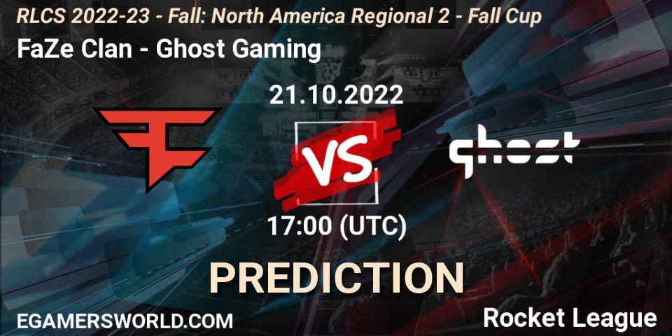 FaZe Clan - Ghost Gaming: Maç tahminleri. 21.10.22, Rocket League, RLCS 2022-23 - Fall: North America Regional 2 - Fall Cup