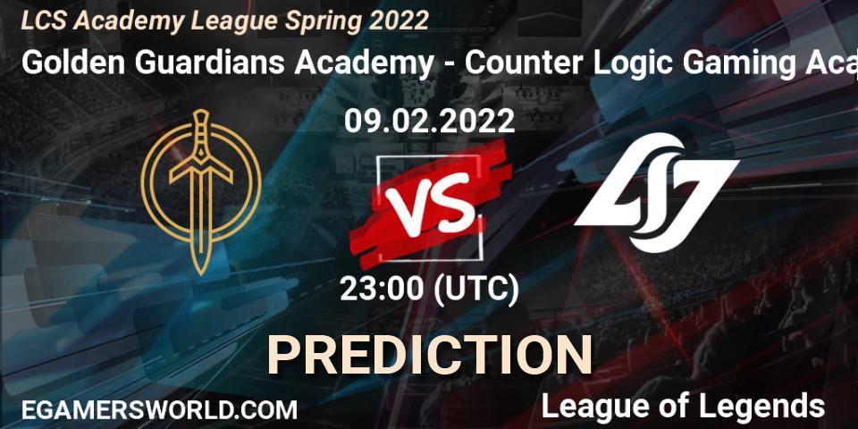 Golden Guardians Academy - Counter Logic Gaming Academy: Maç tahminleri. 09.02.2022 at 23:00, LoL, LCS Academy League Spring 2022