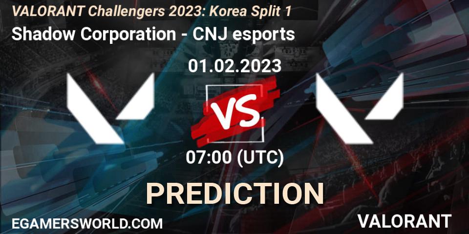 Shadow Corporation - CNJ Esports: Maç tahminleri. 01.02.23, VALORANT, VALORANT Challengers 2023: Korea Split 1