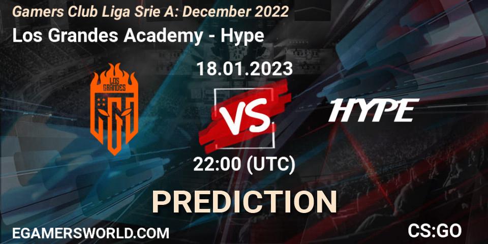 Los Grandes Academy - Hype: Maç tahminleri. 18.01.2023 at 22:00, Counter-Strike (CS2), Gamers Club Liga Série A: December 2022