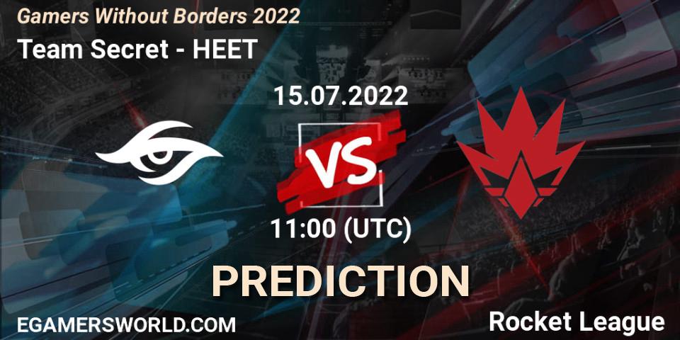 Team Secret - HEET: Maç tahminleri. 15.07.2022 at 11:00, Rocket League, Gamers Without Borders 2022