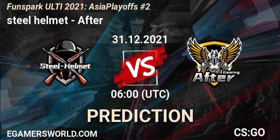 steel helmet - After: Maç tahminleri. 31.12.2021 at 07:00, Counter-Strike (CS2), Funspark ULTI 2021 Asia Playoffs 2