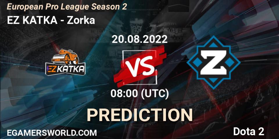 EZ KATKA - Zorka: Maç tahminleri. 20.08.2022 at 08:08, Dota 2, European Pro League Season 2