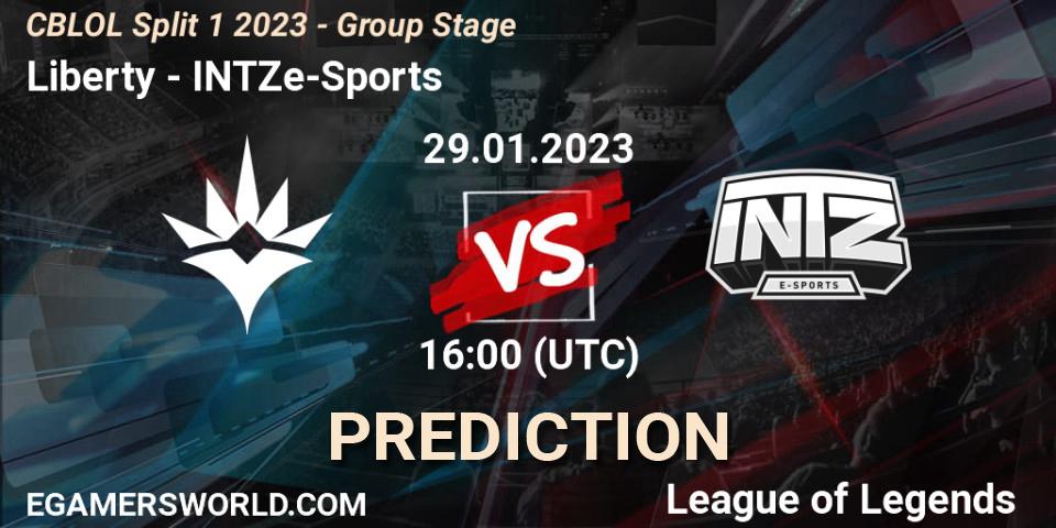 Liberty - INTZ e-Sports: Maç tahminleri. 29.01.23, LoL, CBLOL Split 1 2023 - Group Stage