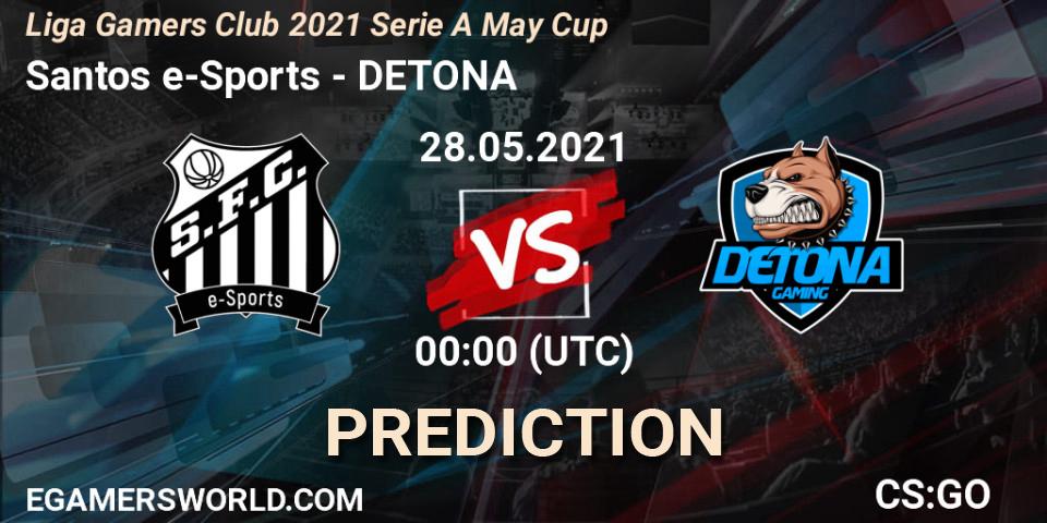 Santos e-Sports - DETONA: Maç tahminleri. 28.05.2021 at 00:00, Counter-Strike (CS2), Liga Gamers Club 2021 Serie A May Cup